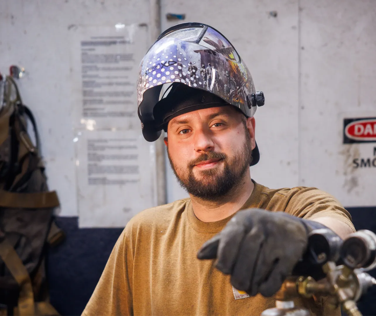 Casella workers operate trucks, weld equipment, and train as a team.