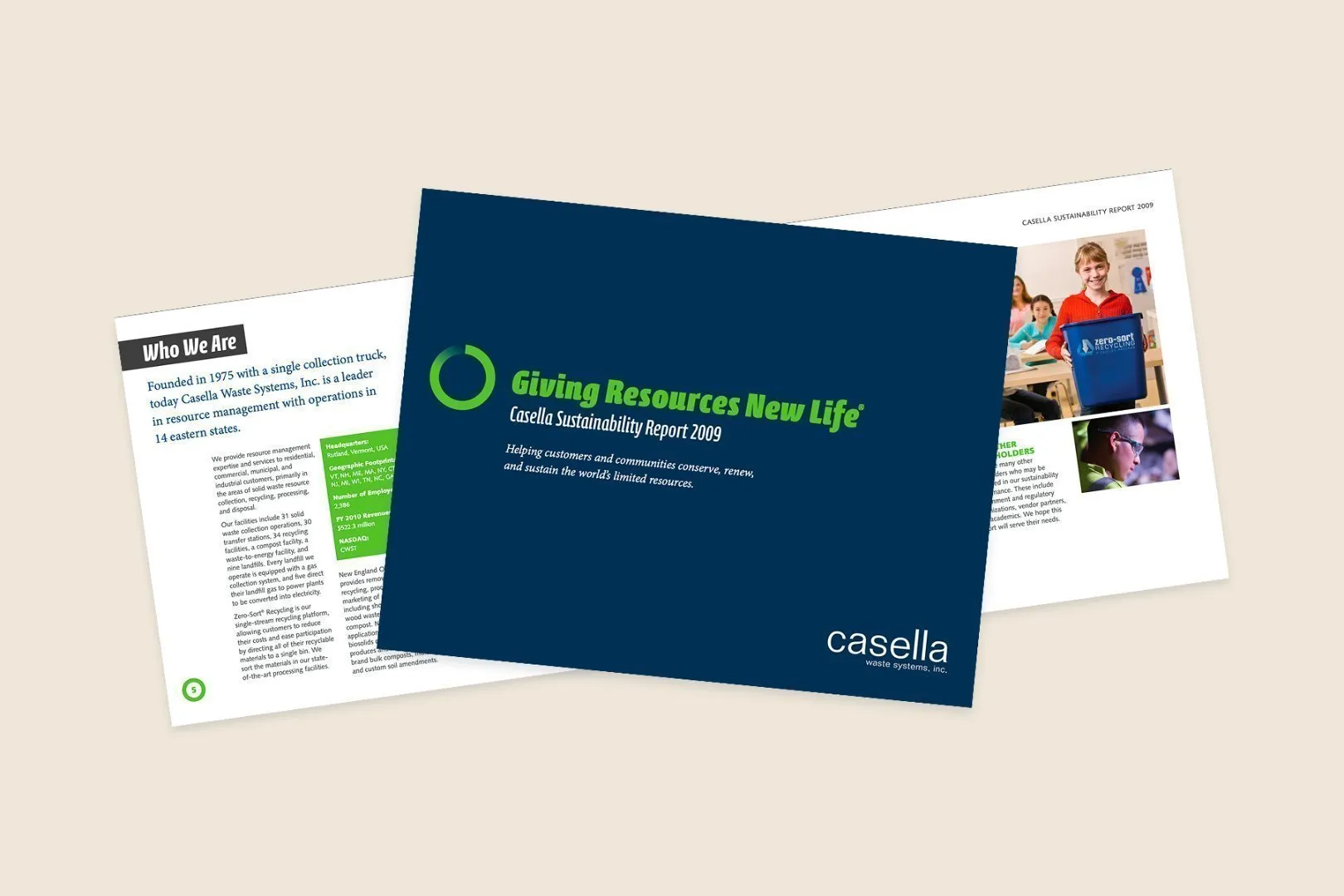 2009 sustainability report brochure